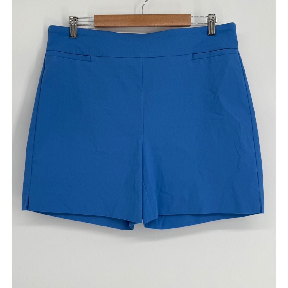 Counterparts Sz 16 Womens Blue Pull On Stretch Shorts Comfort Waist